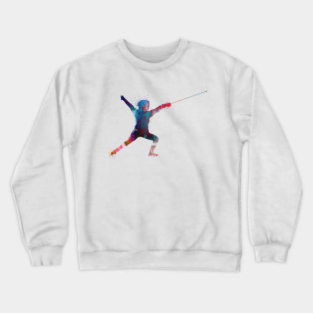 fencing sport art #fencing #sport Crewneck Sweatshirt by JBJart